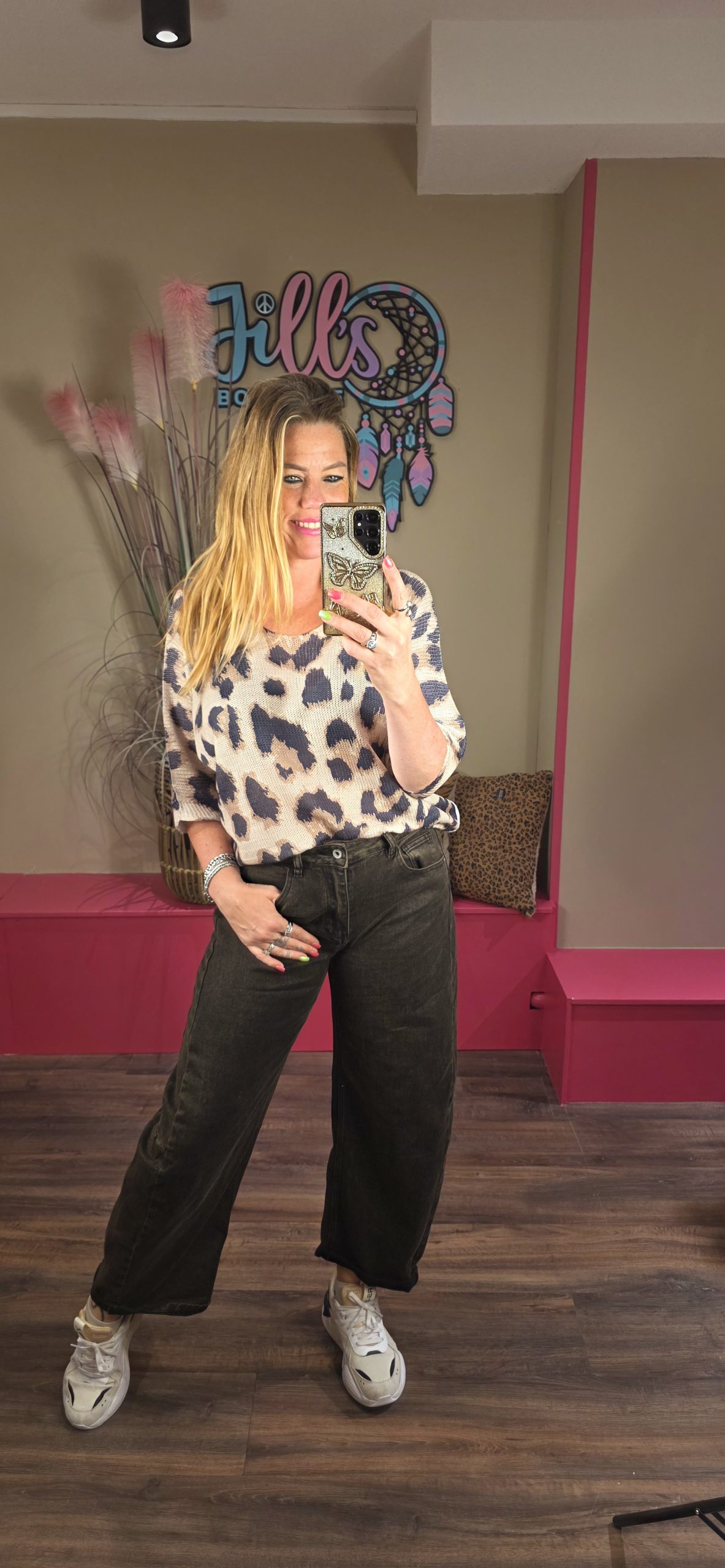 Broek ballon bruin wash IZ NAIZ