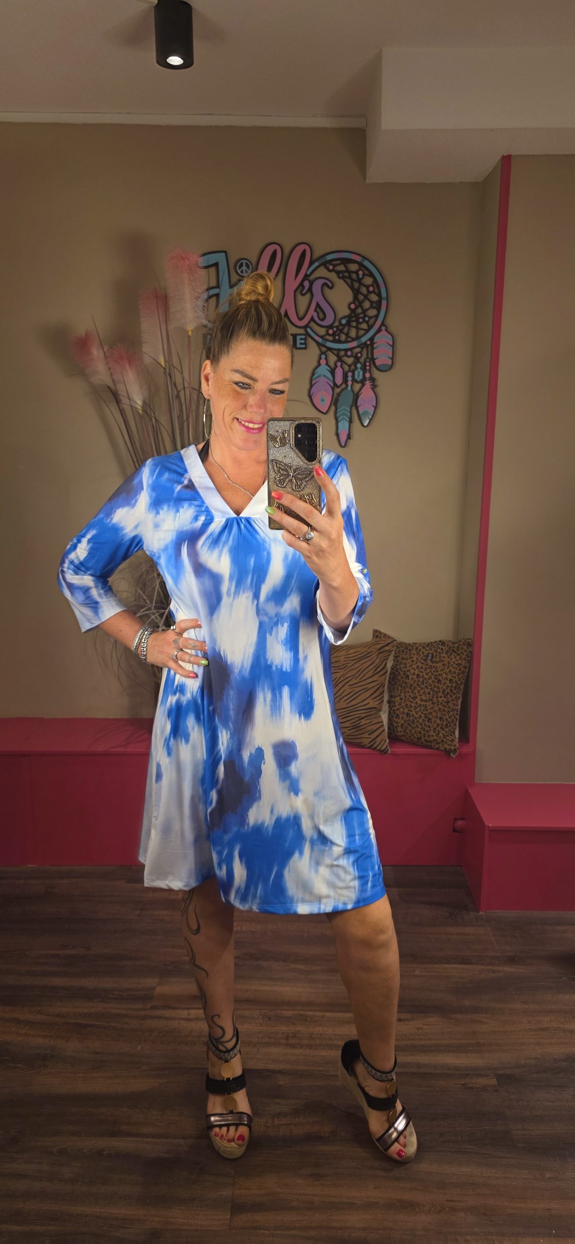 Jurk blauw MISSY