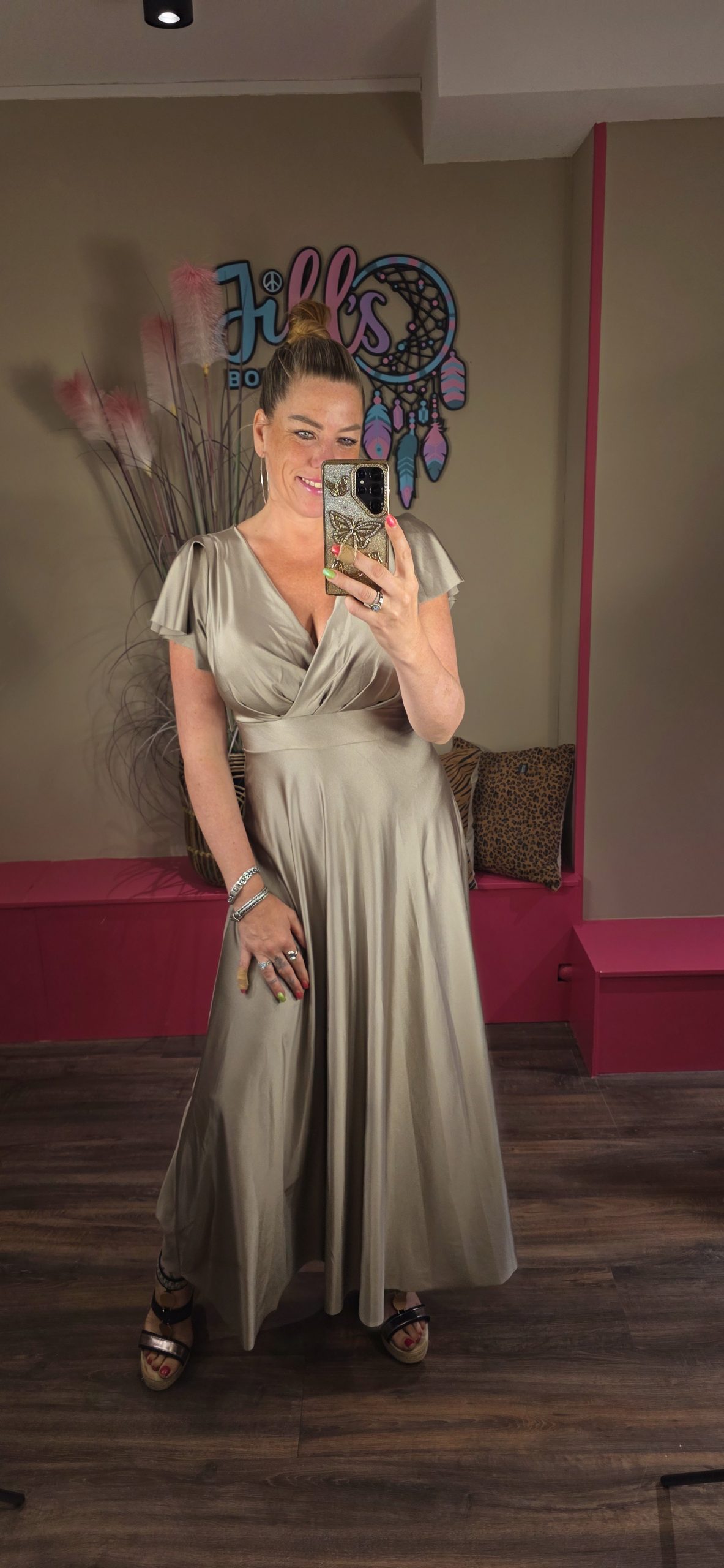 Jurk Anna Taupe