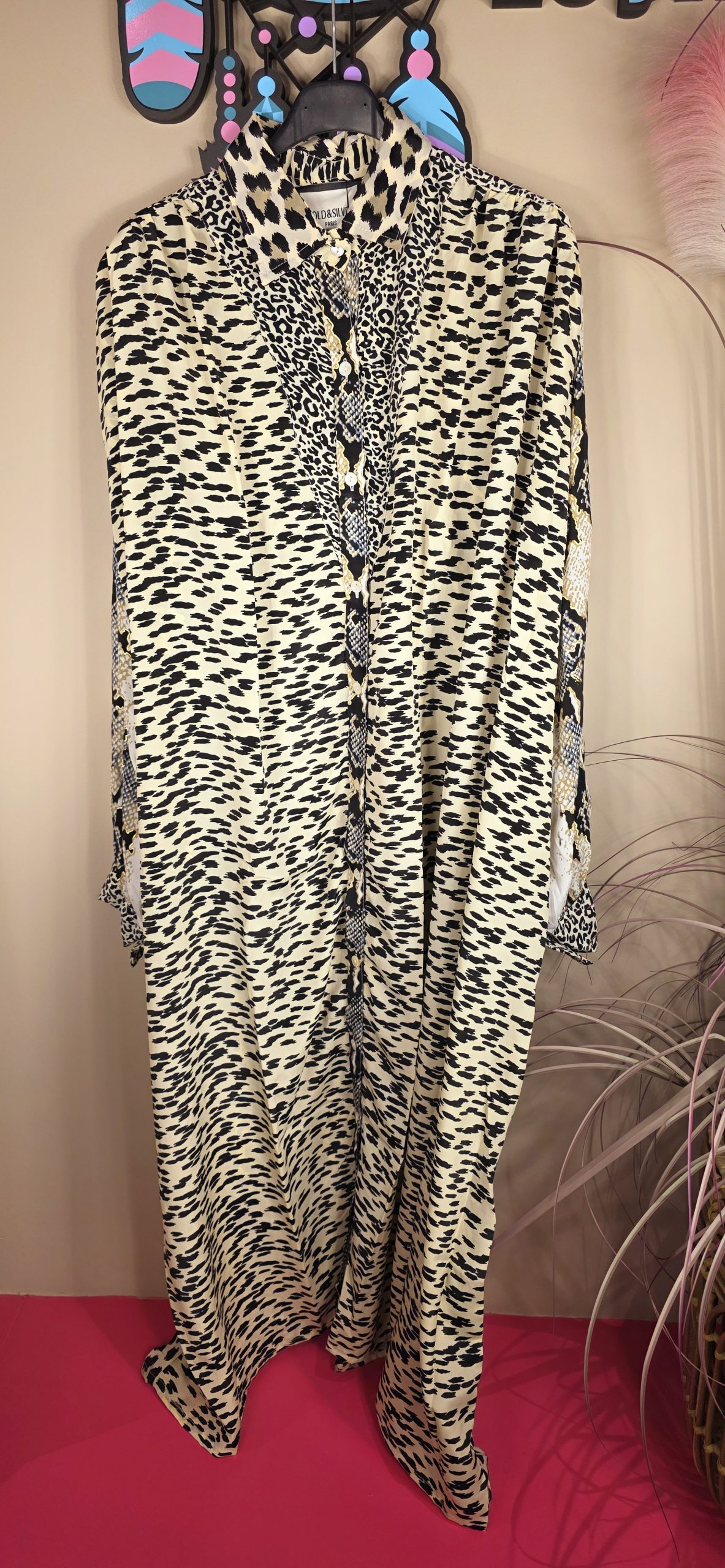 Jurk snake gold & silver