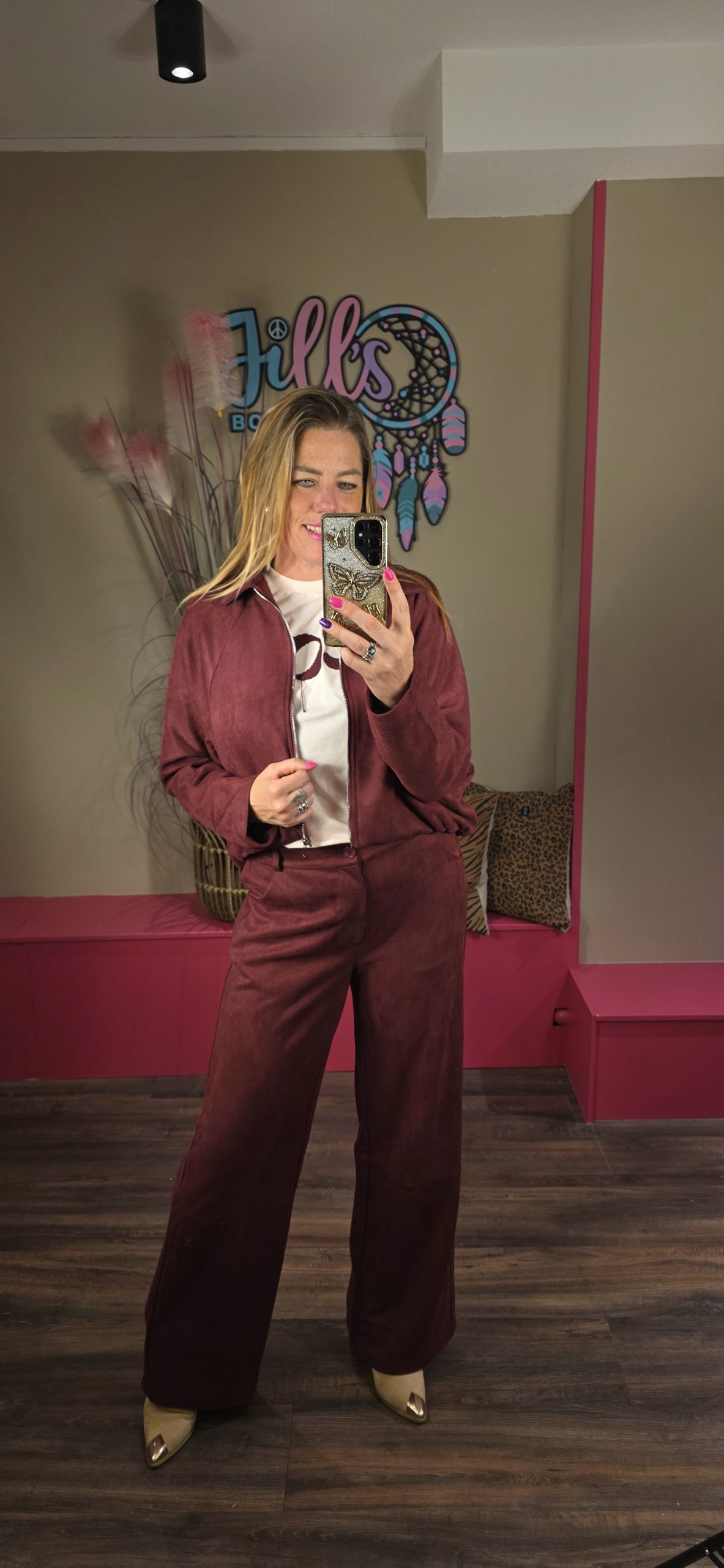Broek Claris mulberry FLURESK