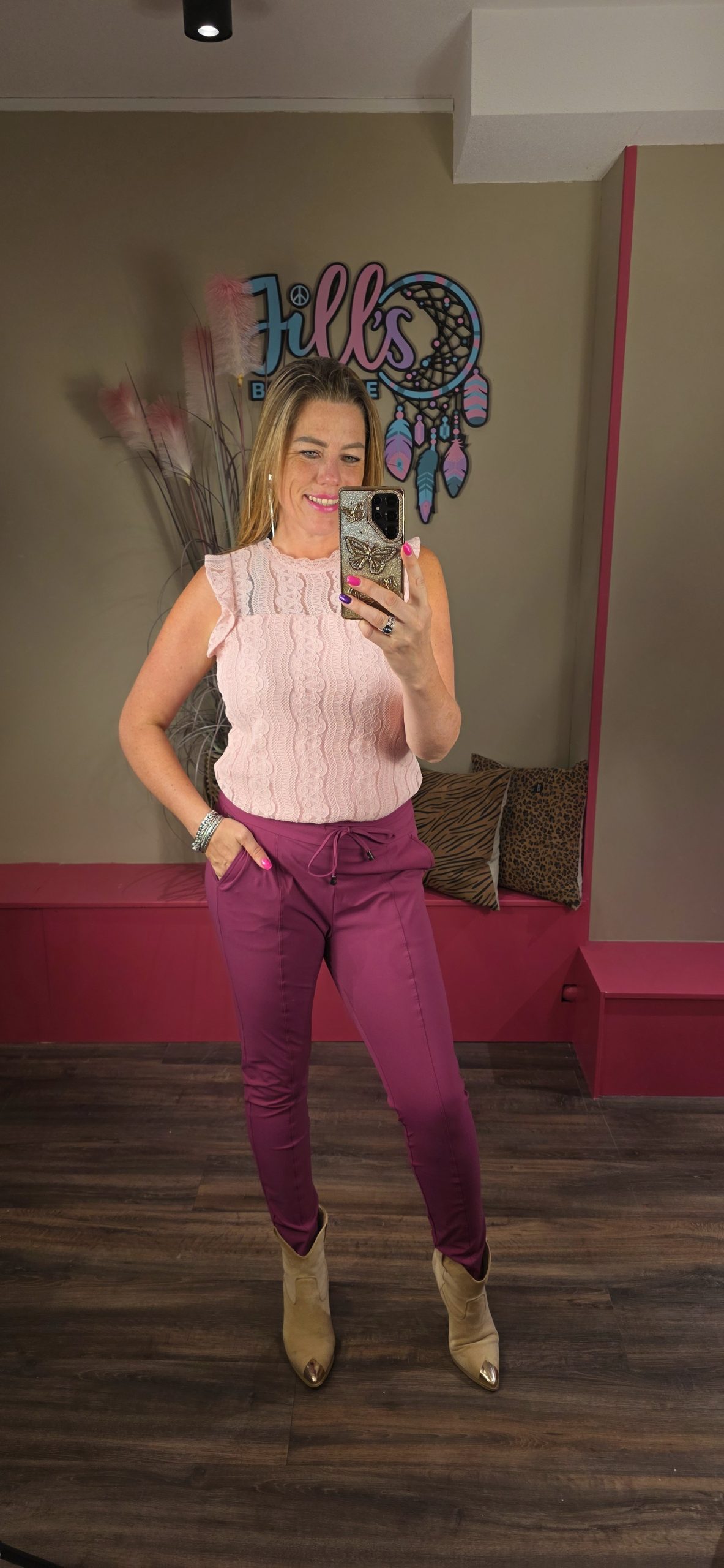 Top mouwloos sweet lilac MI PIACI