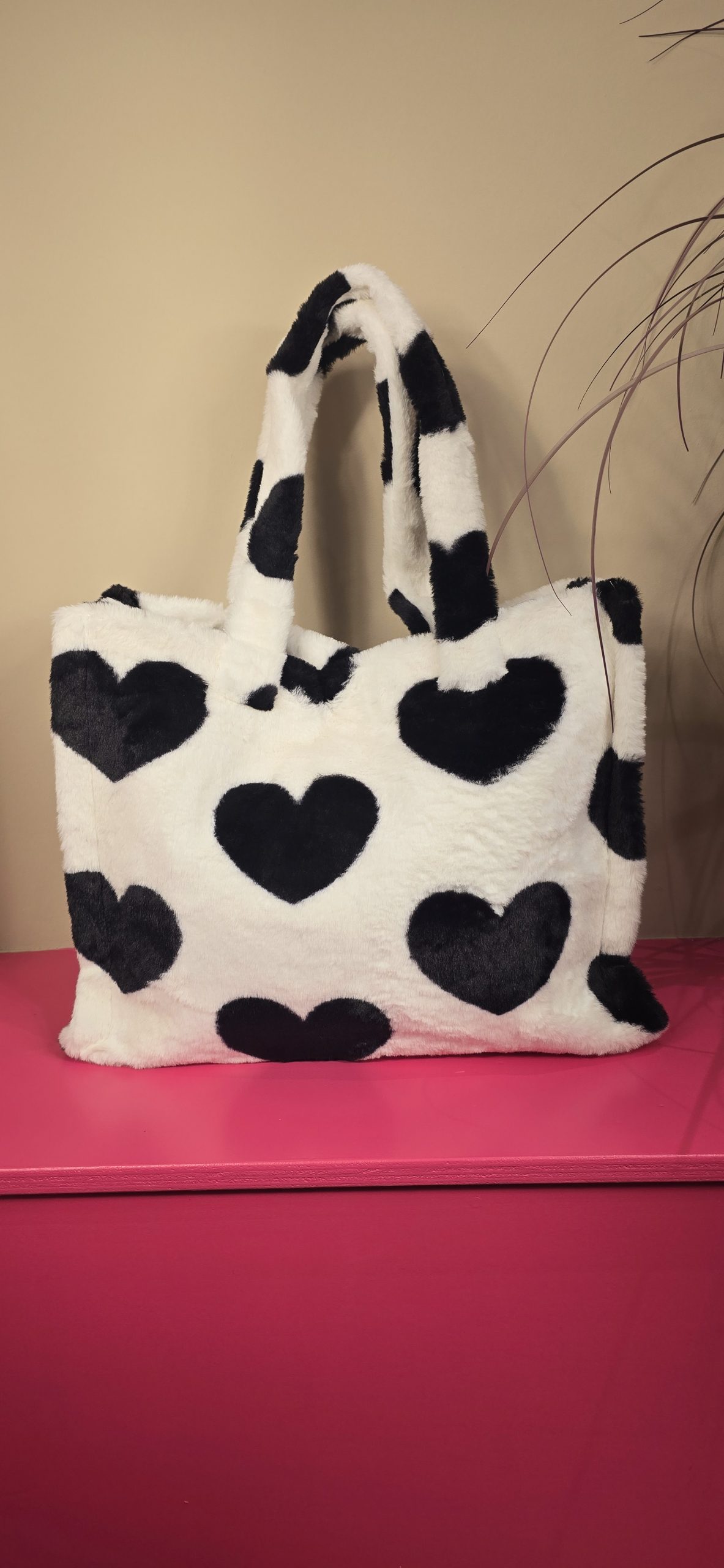 Tas hart wit zwart