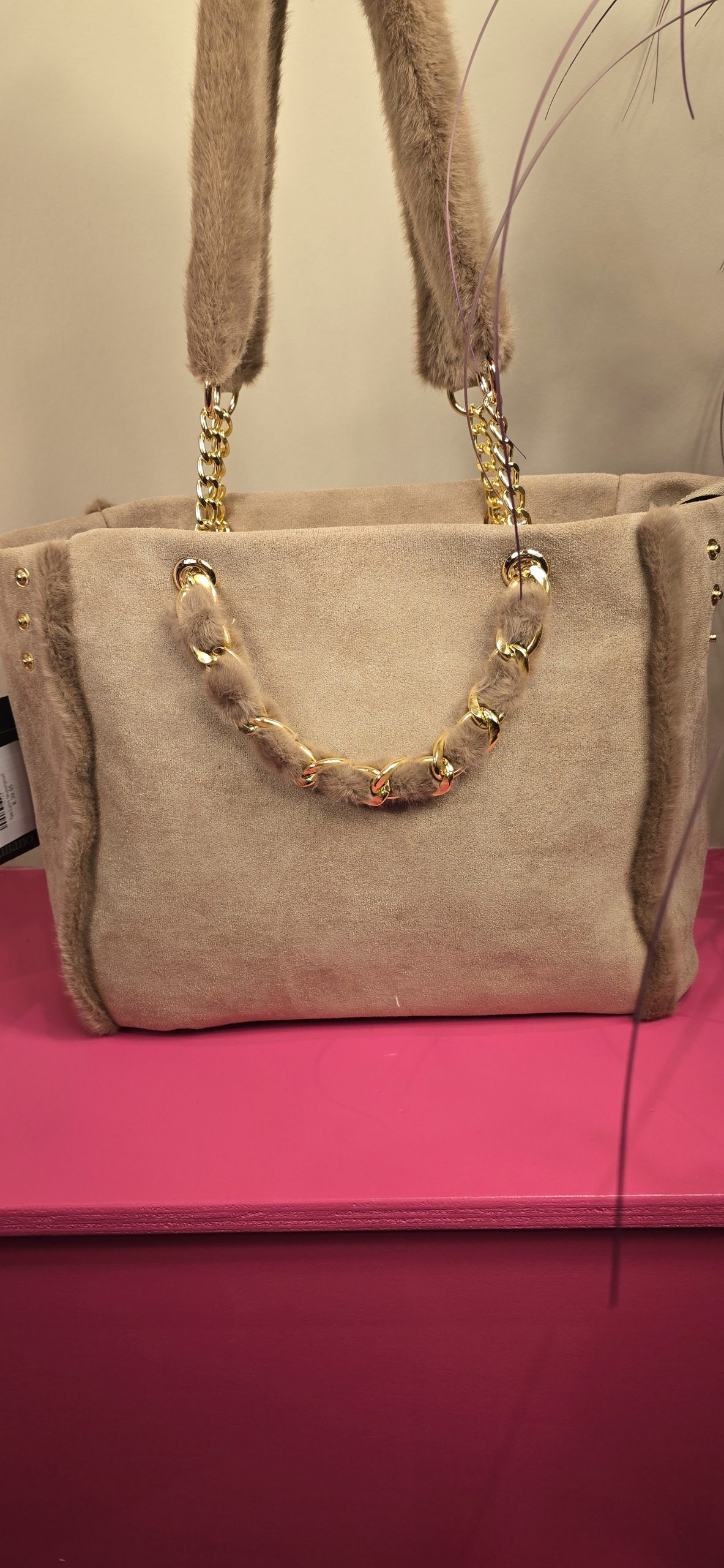 Tas Lynn taupe/goud