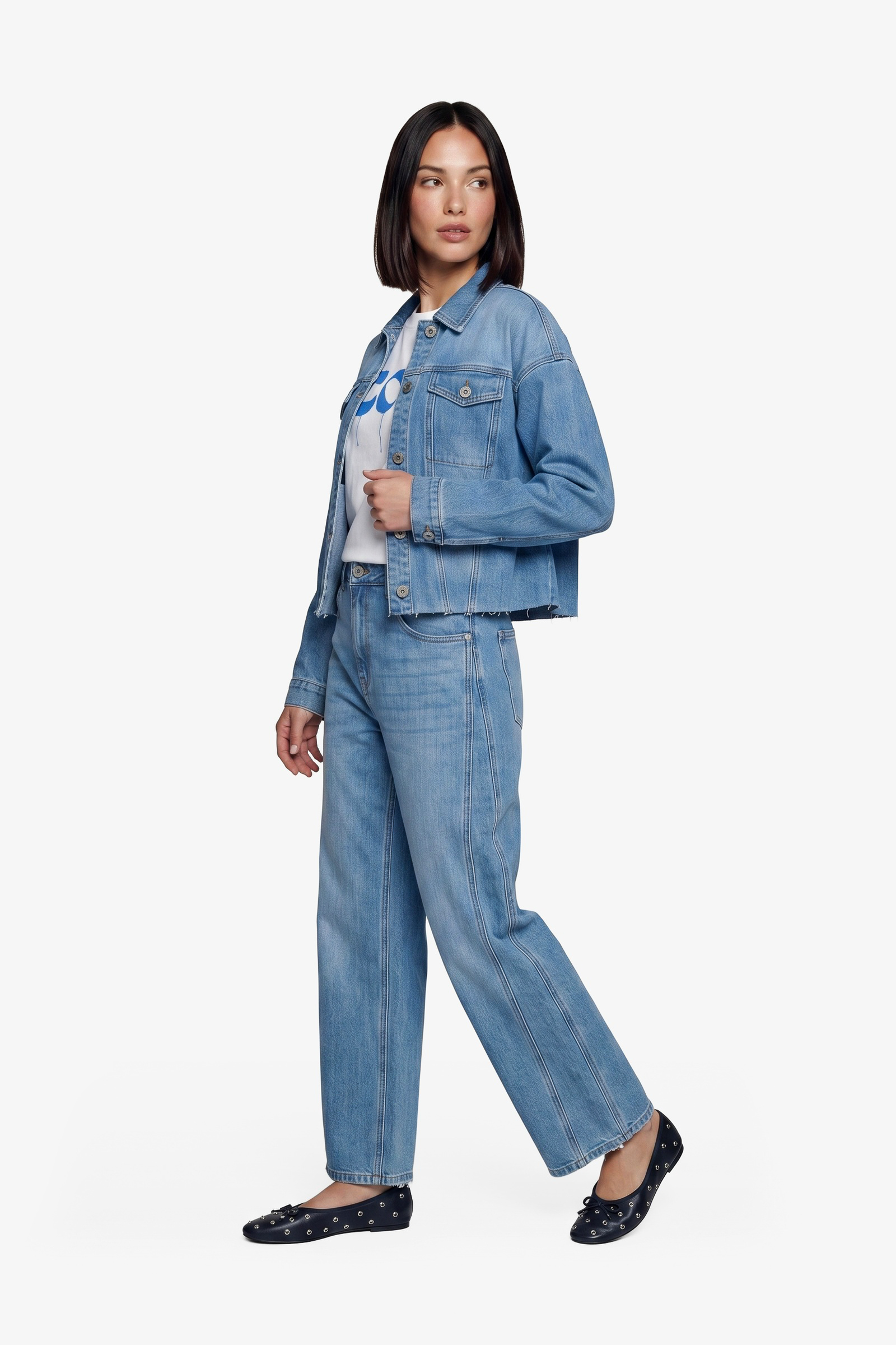 Broek Malti denim mid blue FLURESK