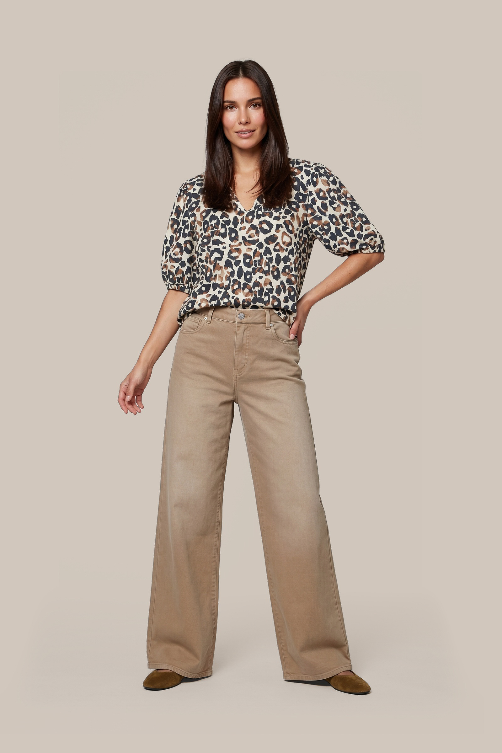 Broek Neona light camel GMAXX
