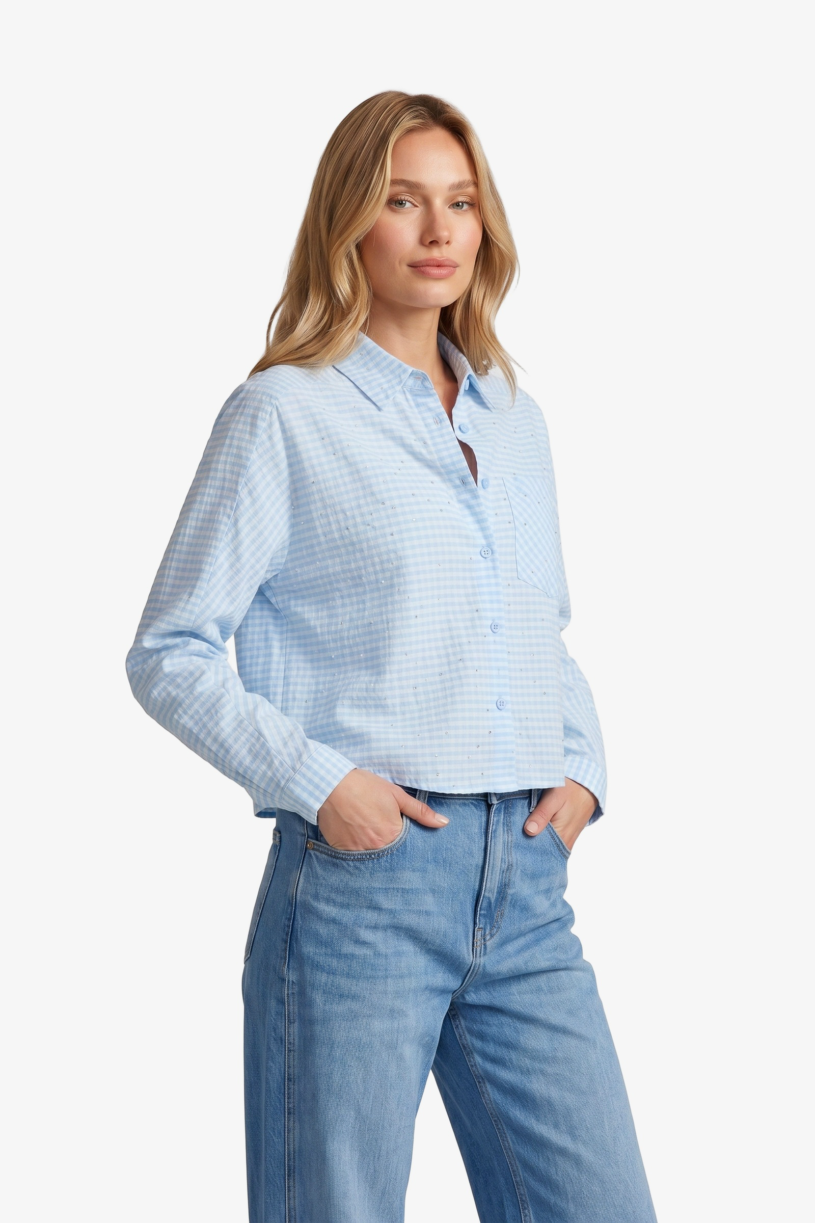 Blouse Benja celestial blue FLURESK