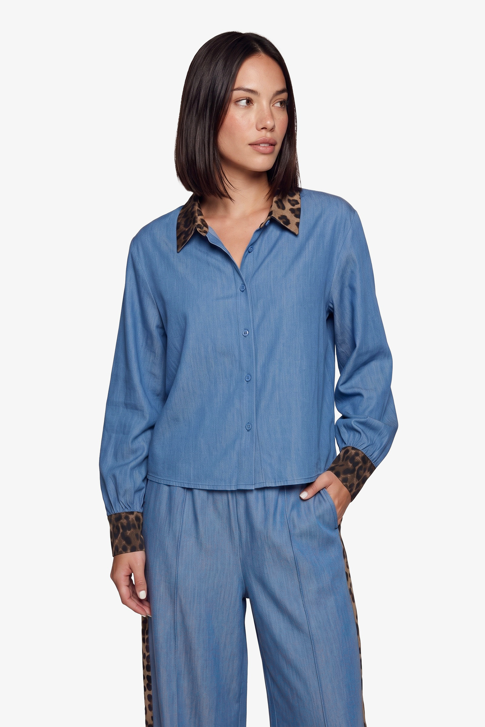 Blouse Dyna celestial blue FLUREK
