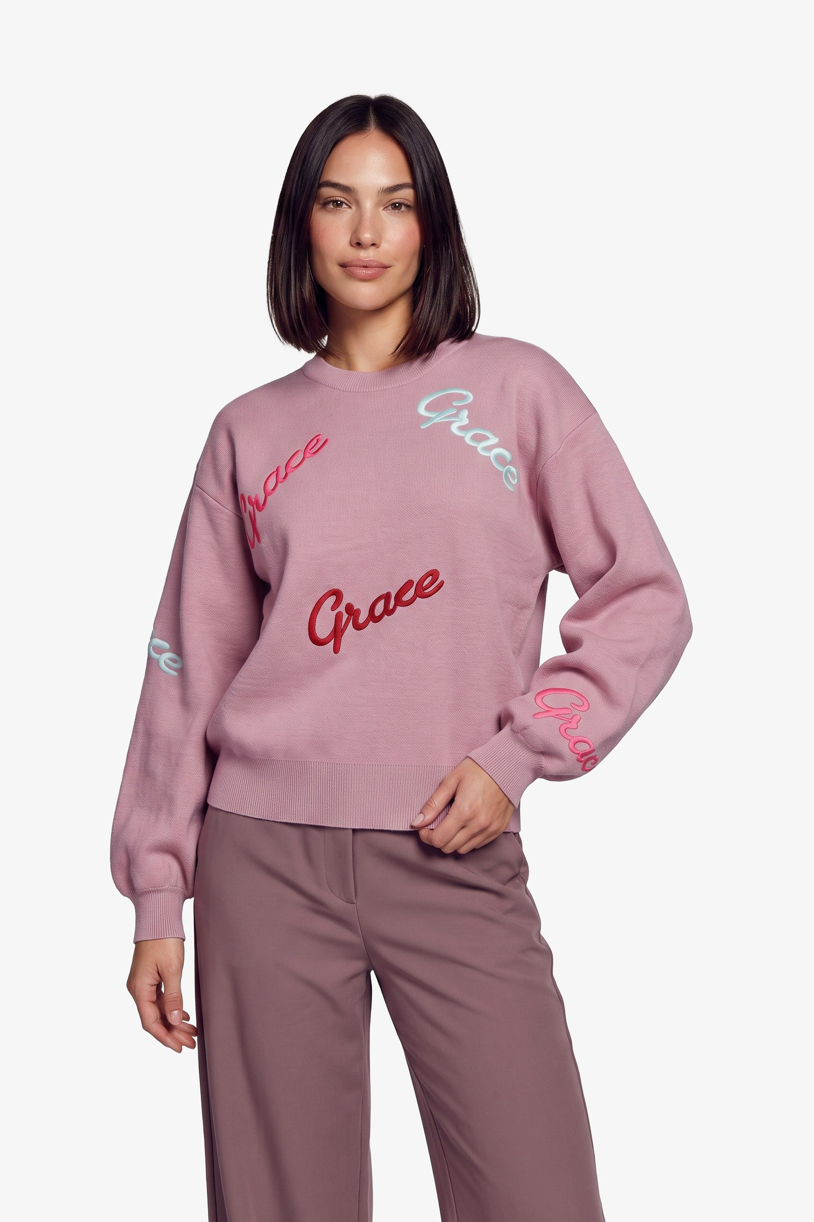 Trui lexa rosy brown FLURESK