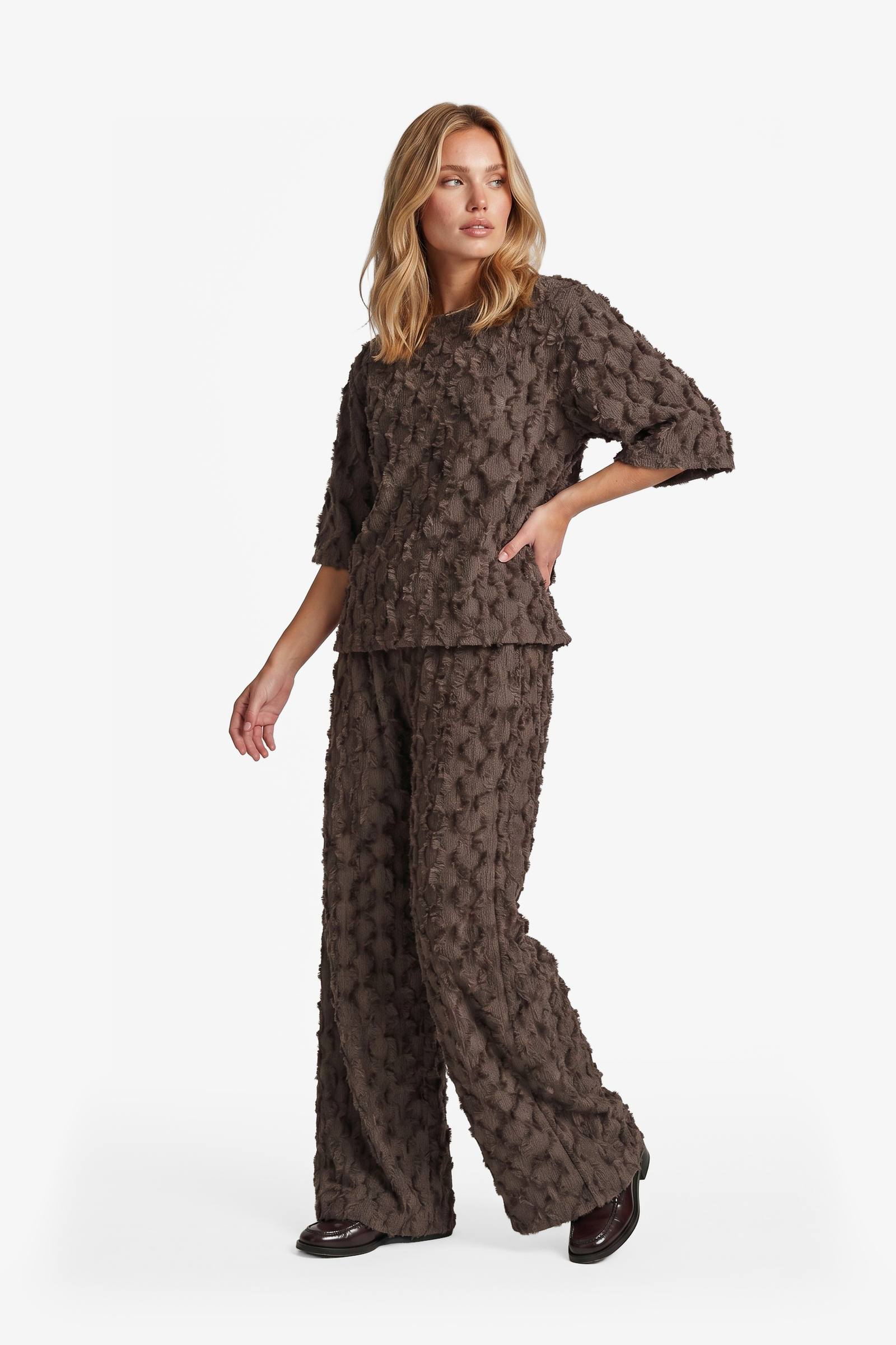 Broek Loa dark chocolat FLURESK