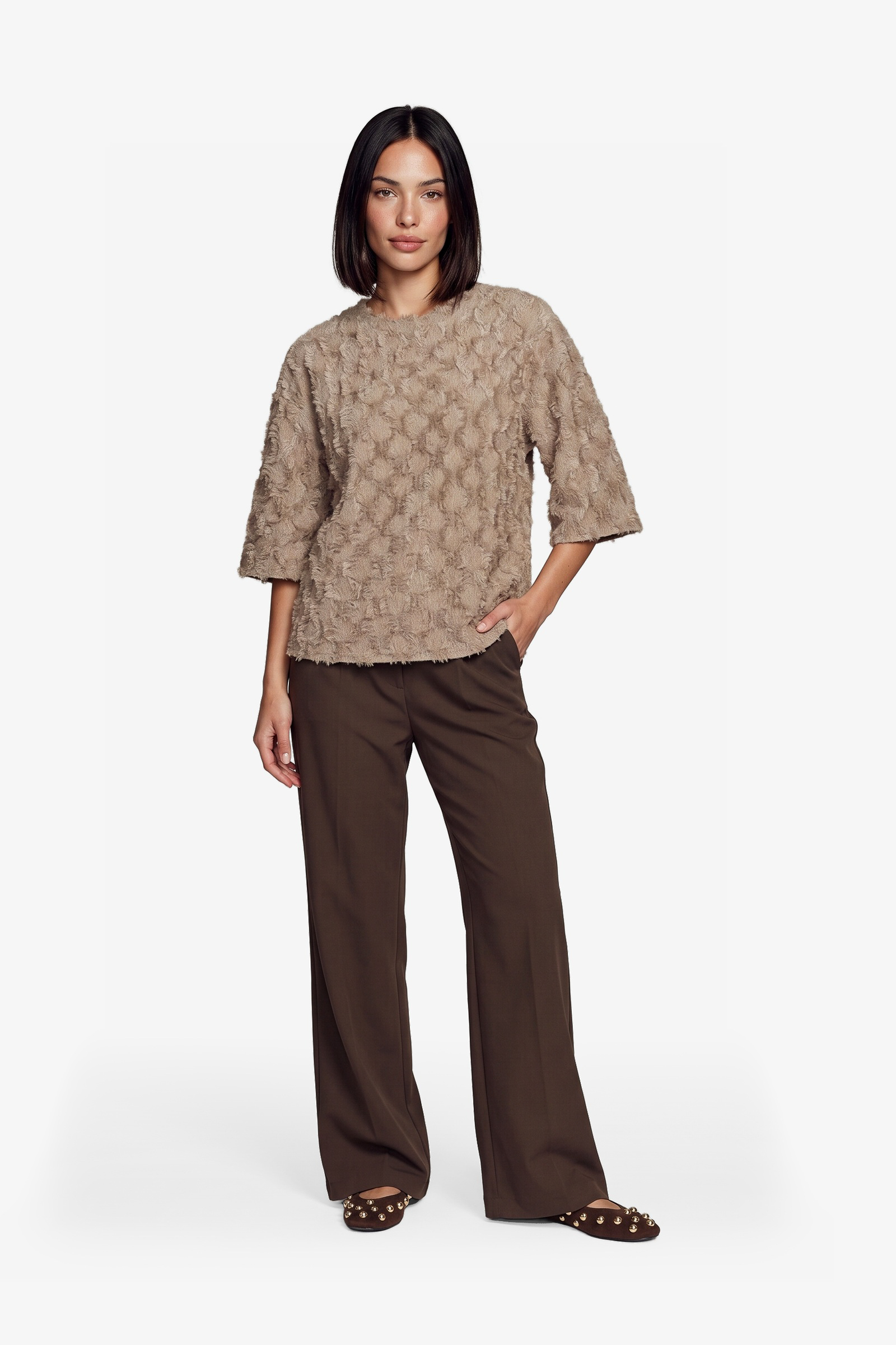 Top Liosa khaki FLURESK