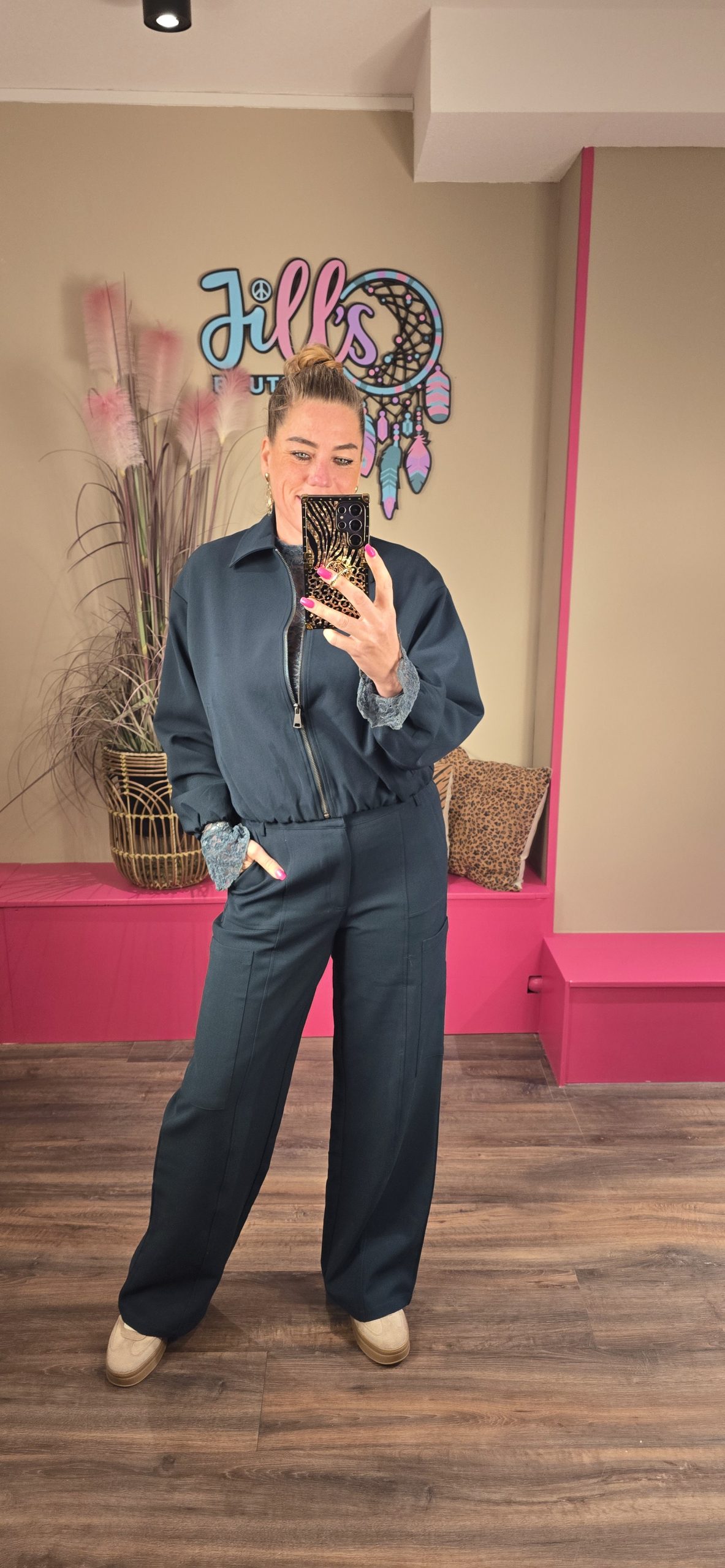 Broek Ive Azure Green FLURESK