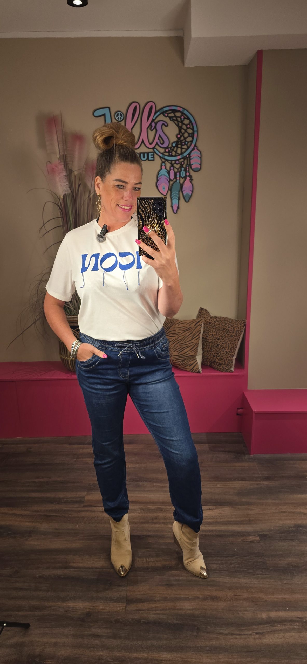 Broek jog jeans KAROSTAR DARK DENIM