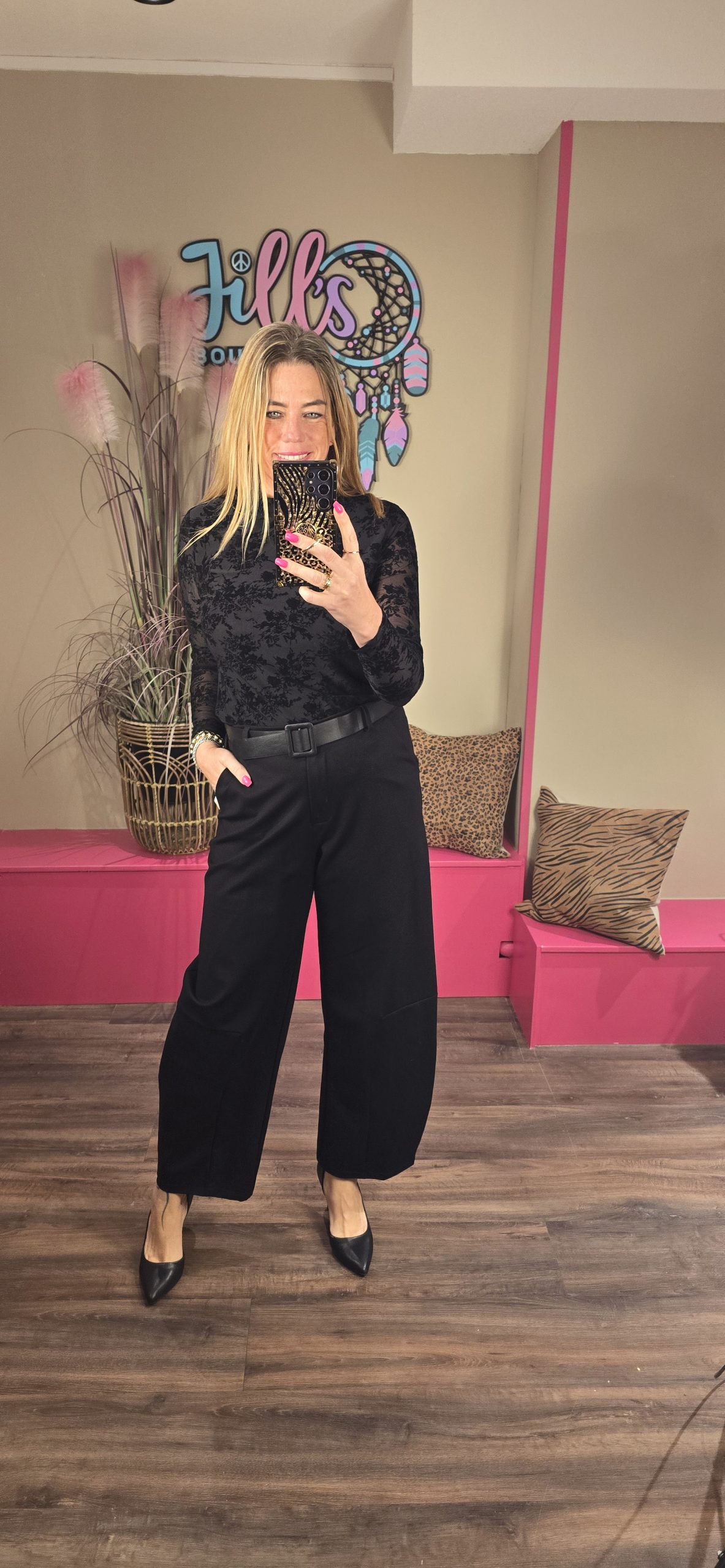 Broek pantalon ballon black