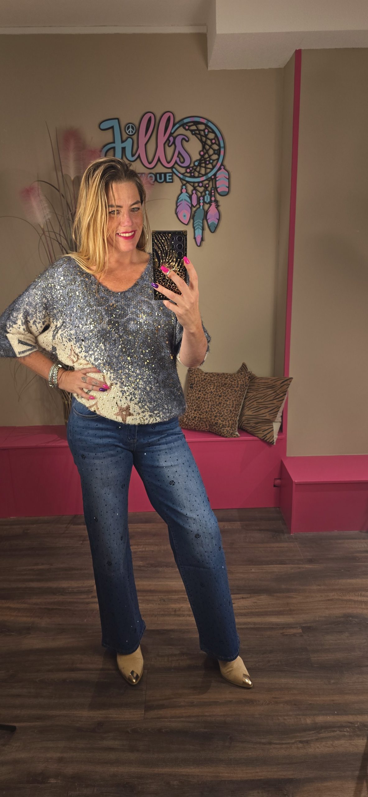 Broek cuinnley denim mid blue GMAXX