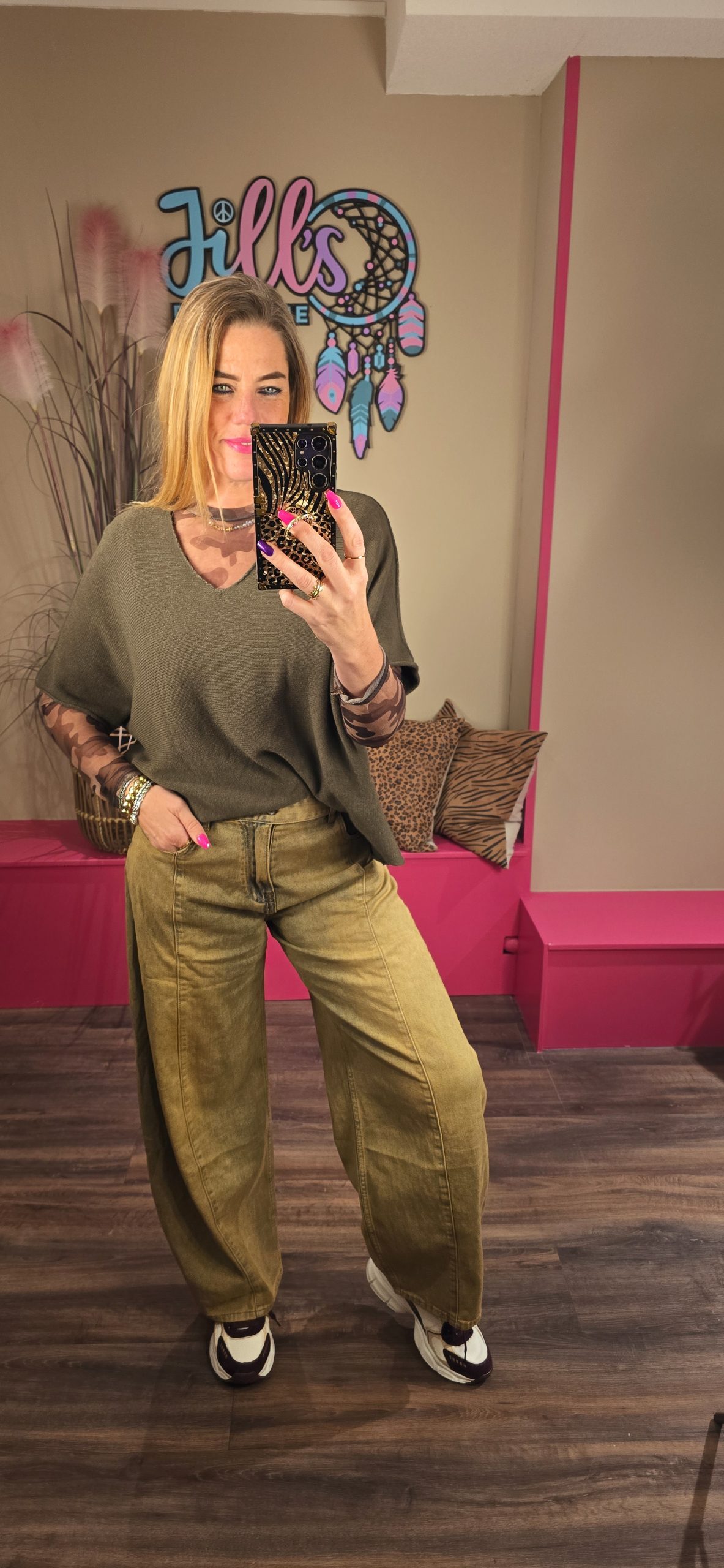 Broek ballon green wash IZ NAIZ