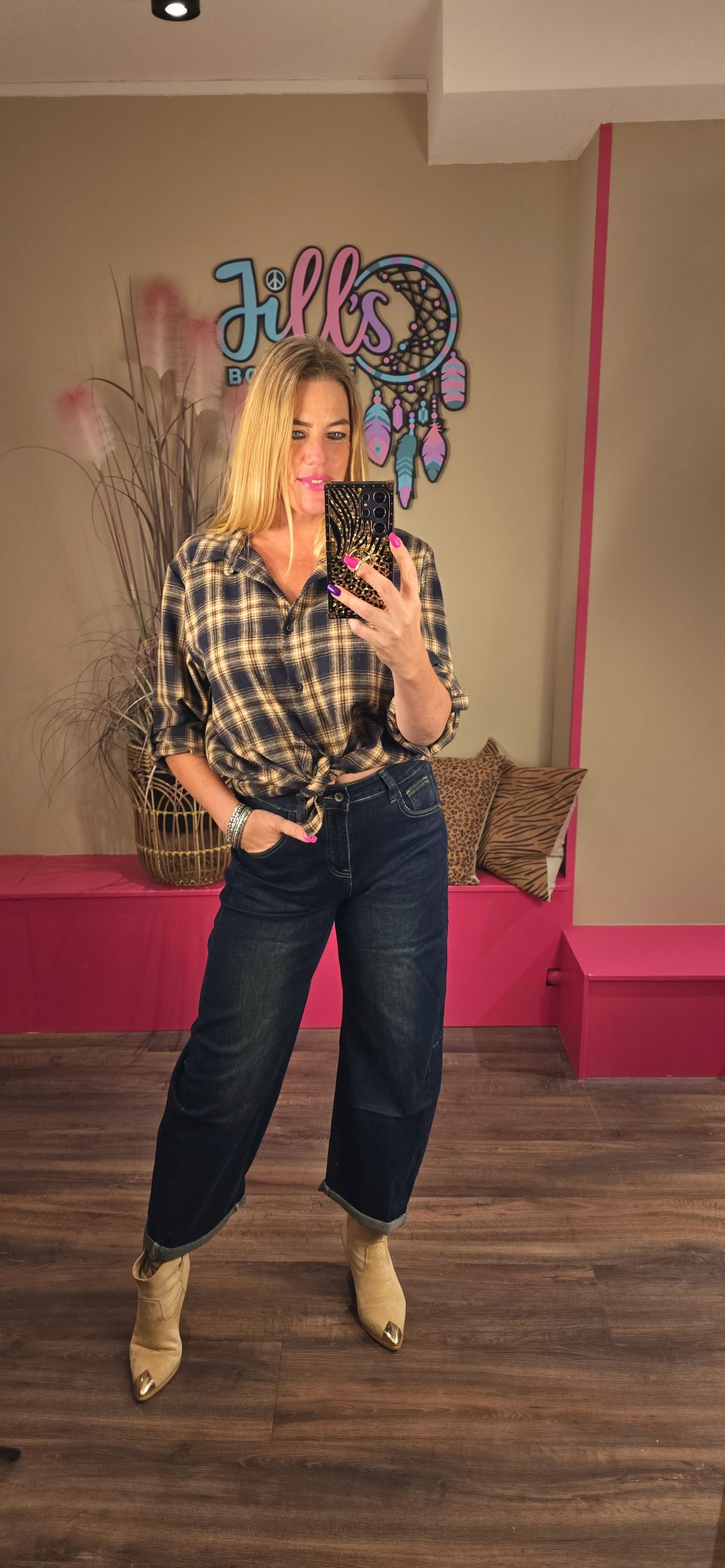 Broek ballon dark denim wash IZ NAIZ