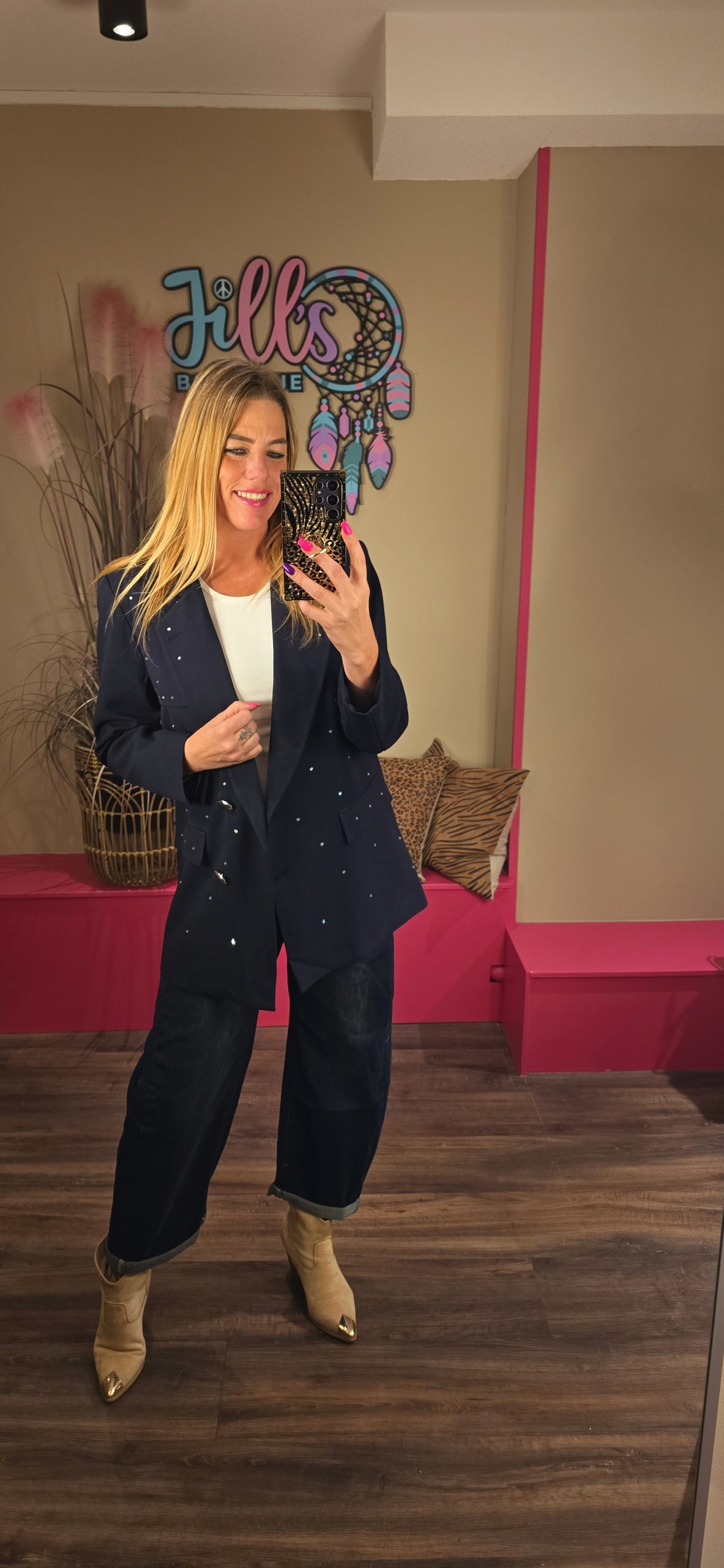 Blazer moon navy RHYME & HYPE