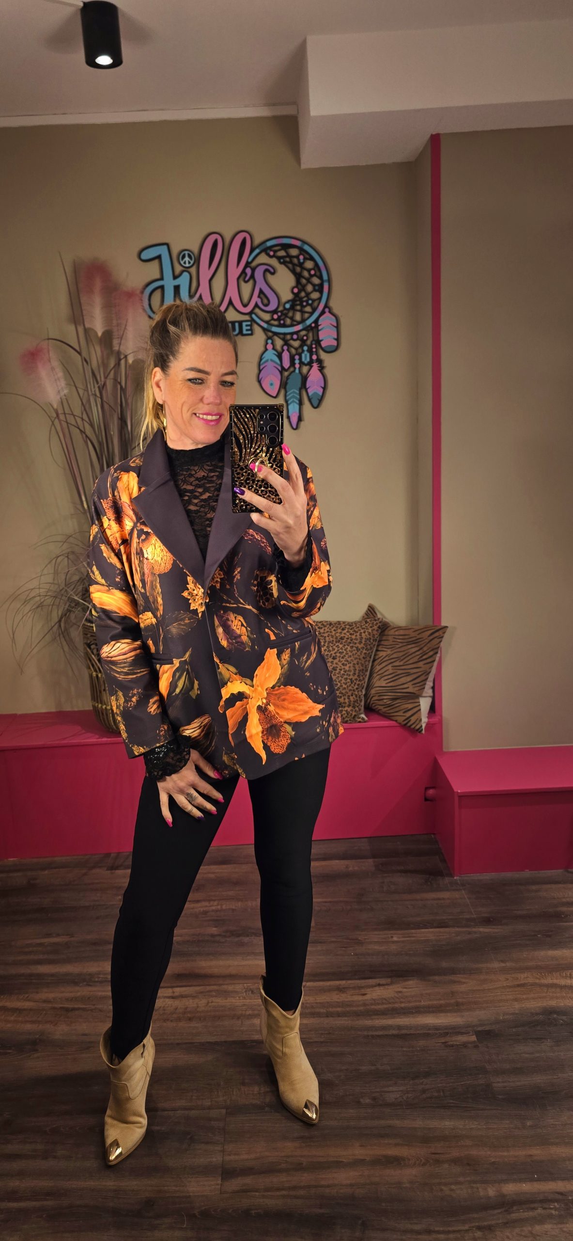 Blazer dark leaves MISSY