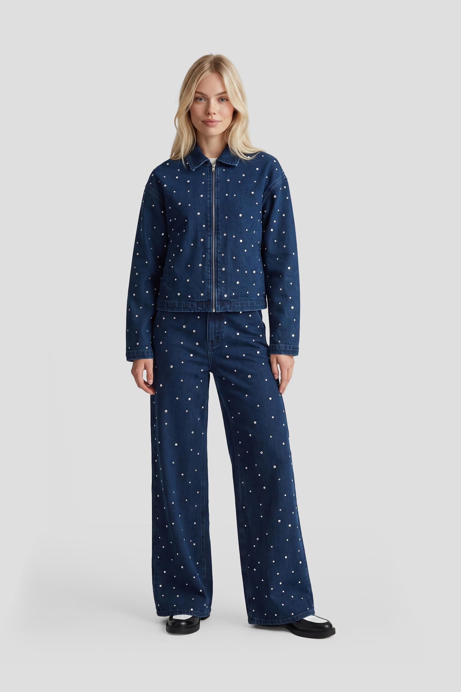 Broek Iva denim mid blue FLURESK