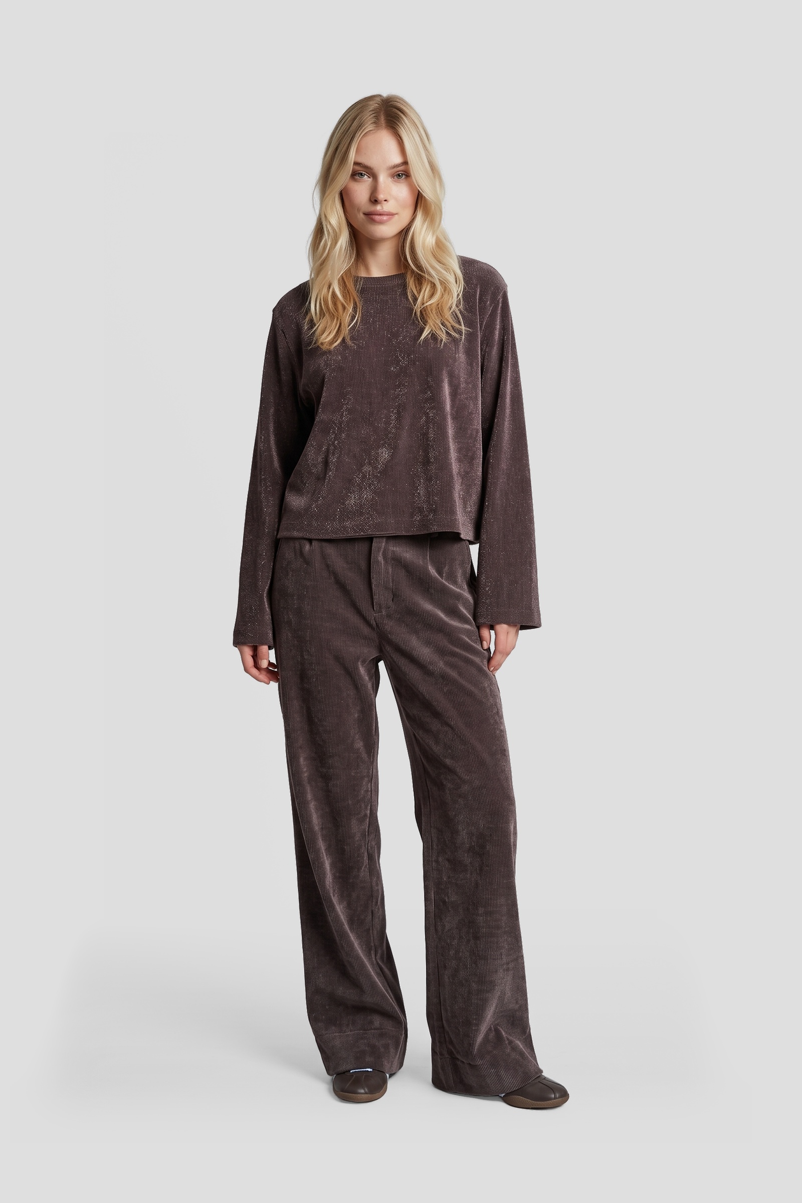 Broek Benice muted grey FLURESK