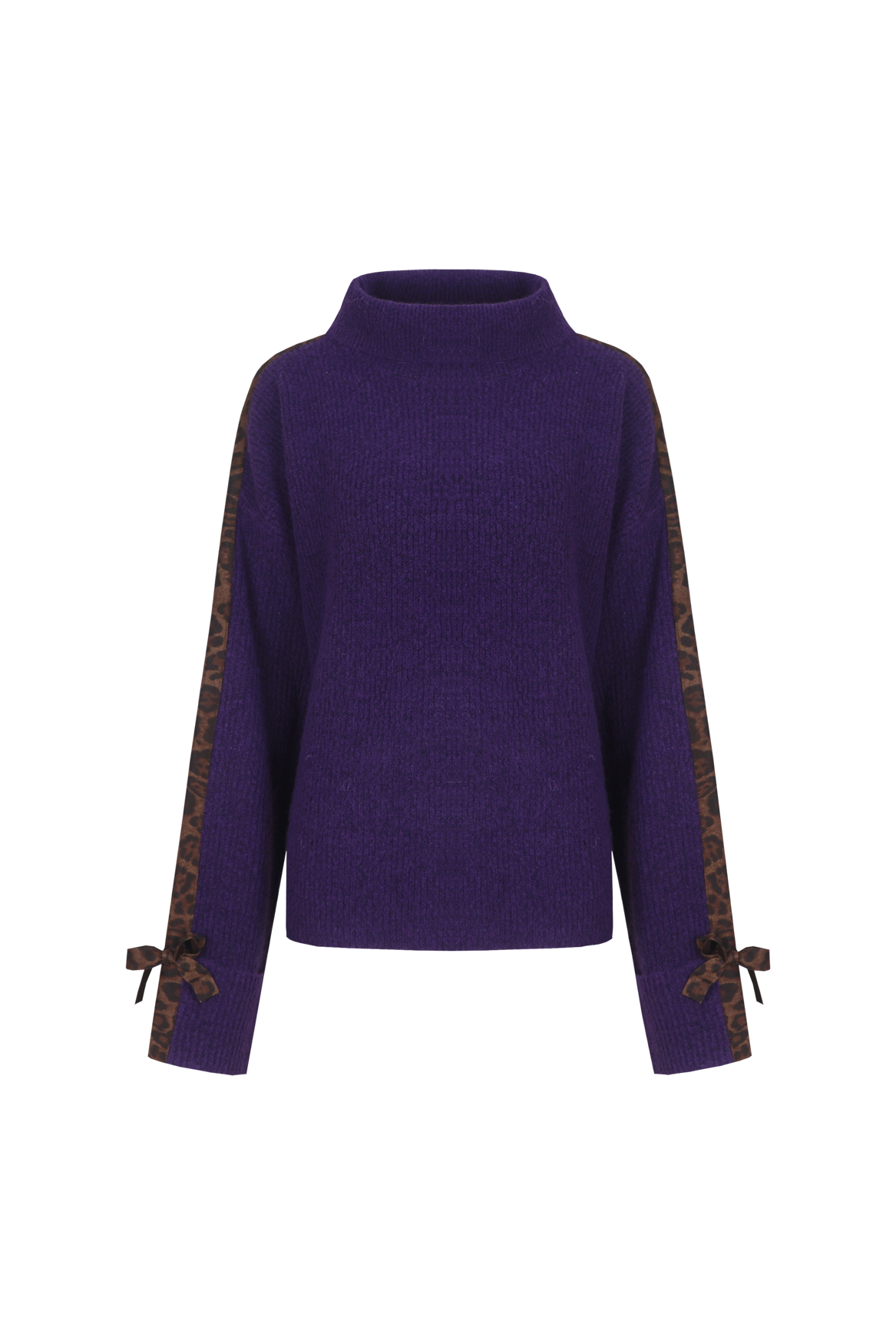 Trui Ailia velour violet FLURESK